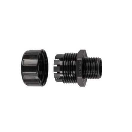 Montáž potrubí Přímá pevná kompresní průchodka Černá jmenovitá velikost 20 mm Nylon Černá, IP65, IP68, IP67 M20 Flexicon