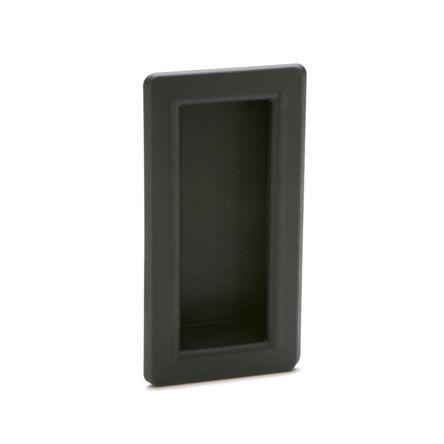 Držadlo barva Černá, Polyamid, Matný, délka: 115 mm x 22 mm x 58mm Elesa