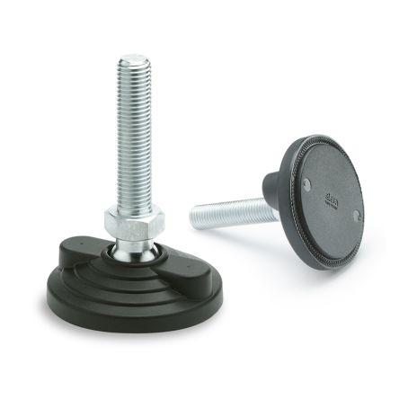 311525 Elesa M16 80 mm Technopolymer na bázi polyamidu (PA) vyztužený skelnými vlákny Nastavitelná noha 16000 N 15 °