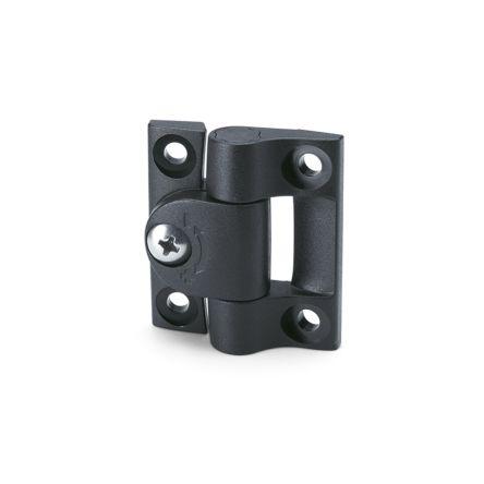 Třecí závěs Samozavírací Tření, Matný, Polyoxymethylen Šroubová, délka: 43 mm x 36.5mm x 14 mm Elesa