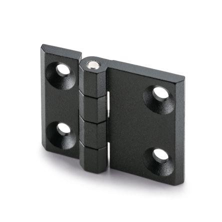 Kloubový závěs Výkyvné Patka, Slitina zinku Pevný Šroubová, délka: 50 mm x 63mm x 11.5 mm Elesa
