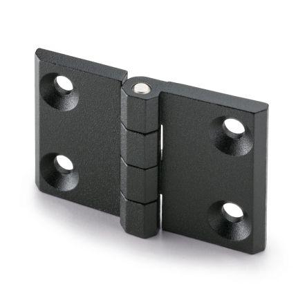Kloubový závěs Výkyvné Patka, Slitina zinku Pevný Šroubová, délka: 50 mm x 76mm x 11.5 mm Elesa