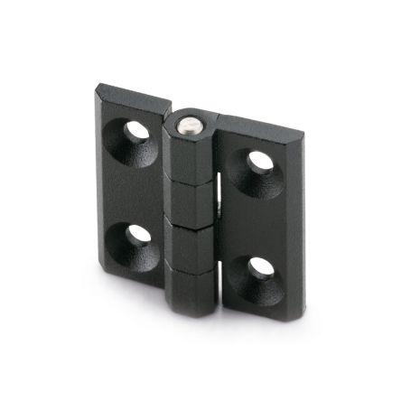 Kloubový závěs Výkyvné Patka, Matný, Slitina zinku Pevný Šroubová, délka: 60 mm x 60mm x 15 mm Elesa