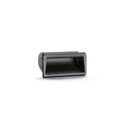 Držadlo barva Černá, Polyamid, Matný, délka: 137 mm x 37 mm x 19mm Elesa