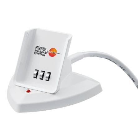 Snímač teploty pro datové záznamníky, Rozhraní USB 0572 0500, pro použití s: Programování a odečty záznamníků Testo 174T