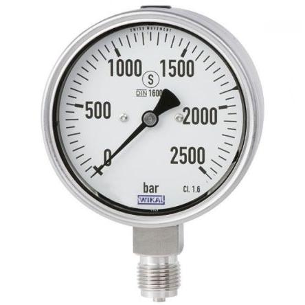Tlakoměr 48732614 100 mm 9/16-18 UNF Female Nerezová ocel, 200 °C 2000 bar 0 bar WIKA