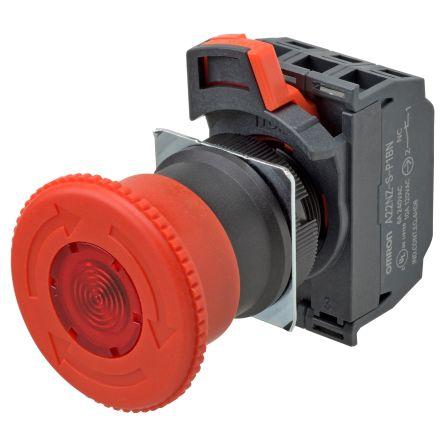 Omron A22NE Otočit pro reset Osvětlené Tlačítko nouzového vypínače Vestavěný 22 mm 1 NO/1 NC IP65