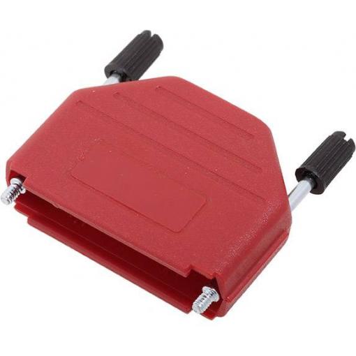 encitech DPPK25-R-K 6353-0103-03 D-SUB pouzdro Pólů: 25 plast 180 ° červená 1 ks