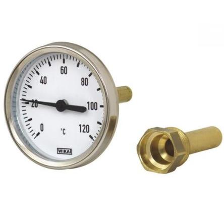 WIKA Číselníkový teploměr stupnice °C, F, rozsah teploty: 120 °C 12178056