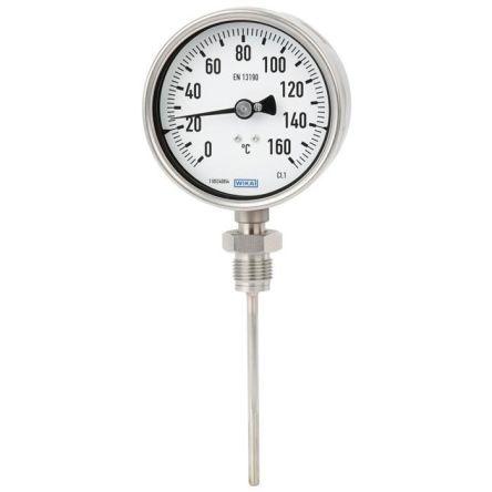 WIKA Číselníkový teploměr stupnice °C, F, rozsah teploty: 80 °C 48795410