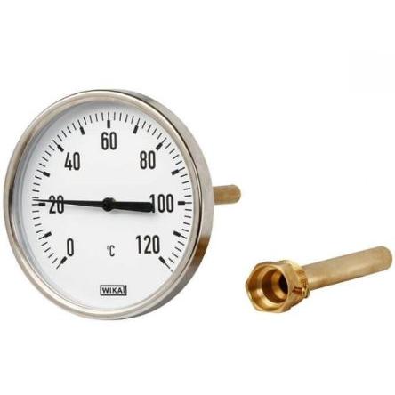 WIKA Číselníkový teploměr stupnice °C, F, rozsah teploty: 120 °C 3901688