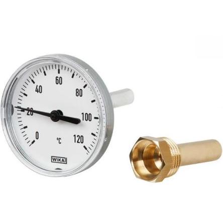 WIKA Číselníkový teploměr stupnice F, °C, rozsah teploty: 120 °C 48777789