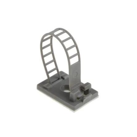 Kabelová spona pro průměr svazku 17 mm Nylon 66 Šedá Samolepicí RS PRO