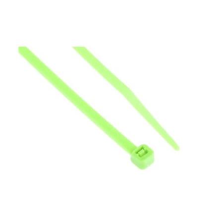 Stahovací páska Nerozpojitelné 203 mm 3.6mm Zelená Nylon 66 RS PRO