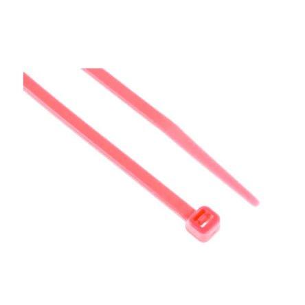 Stahovací páska Nerozpojitelné 203 mm 3.6mm Růžová Nylon 66 RS PRO