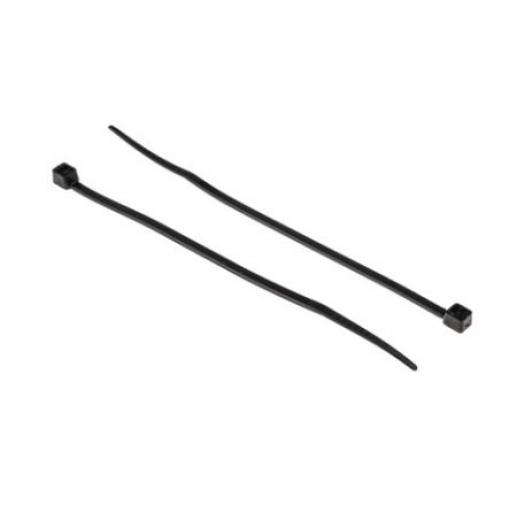Stahovací páska Nerozpojitelné 200 mm 4.6mm Černá Polypropylen RS PRO