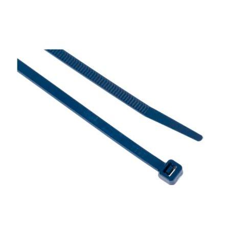 Stahovací páska S kovem 380 mm 7.6mm Modrá Nylon s kovem RS PRO