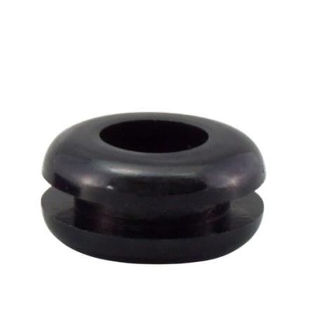 Kabelová průchodka Kabelová průchodka průměr kabelu 3 mm až 3 mm Polyvinylchlorid Černá RS PRO 1.7 mm 6.2 mm