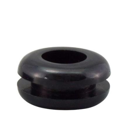 Kabelová průchodka Kabelová průchodka průměr kabelu 6.4 mm až 6.4 mm Polyvinylchlorid Černá RS PRO 1.7 mm 10.2 mm