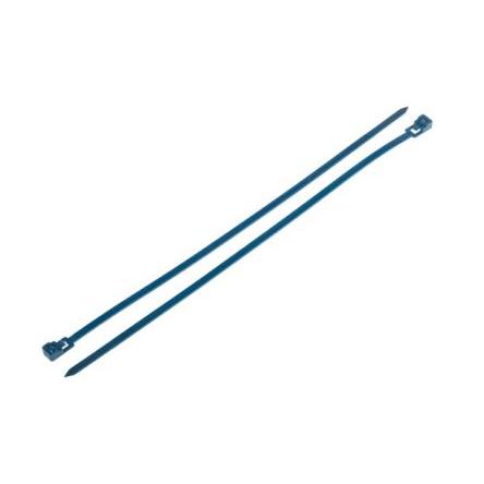 Stahovací páska Rozpojitelné 250 mm 4.5mm Modrá Nylon s kovem RS PRO