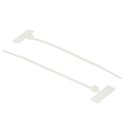 Označovač kabelu barva Přírodní 110 mm x 2.5mm RS PRO Prázdné