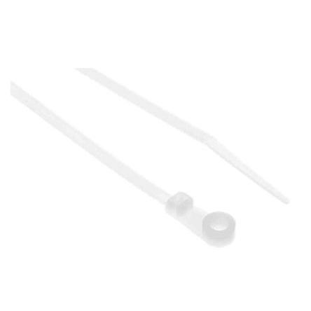 Stahovací páska Montáž šroubem 171.5 mm 3.7mm Přírodní Nylon 66 RS PRO