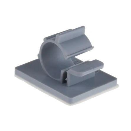 Kabelová svorka pro průměr svazku 10 mm Nylon 66 Šedá Samolepicí RS PRO
