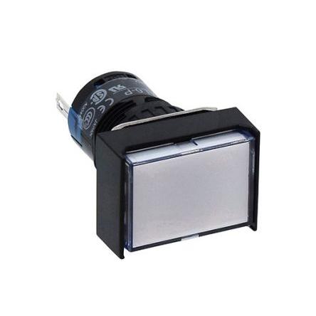 Idec Kontrolka, řada: A6 Montáž do panelu LED Bílá, průměr výřezu: 16 mm IP65, IP40 Pravoúhlý 24 V ac, 24V dc