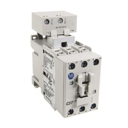 Allen Bradley 1 NC Stykač napětí ve vinutí 230V ac 3pólový 37 A 690V ac 26 kW s 3 NO kontakty 24V Řízení motoru, rozsah:
