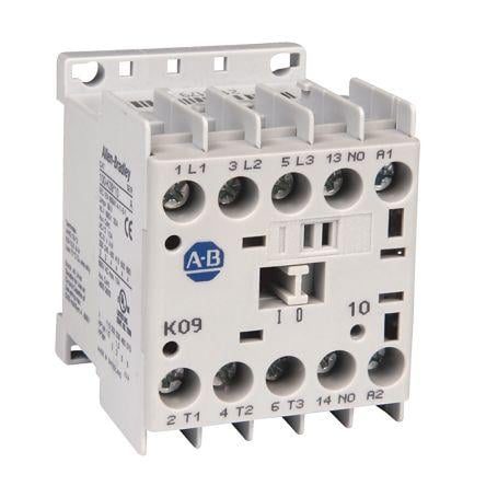 Allen Bradley 1 NO Stykač napětí ve vinutí 230V ac 3pólový 9 A 690V ac 8.3 kW s 3 NO kontakty 230V ac, rozsah: 100-K