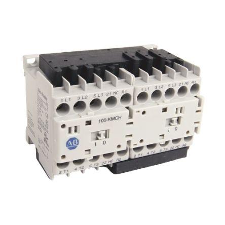Allen Bradley 1 NC Reverzační stykač napětí ve vinutí 24V dc 3pólový 5 A 690V ac 8.3 kW s Ne kontakty 24V dc Řízení