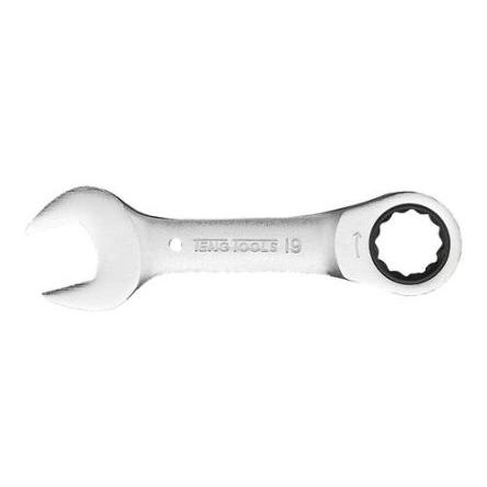 Kombinovaný ráčnový klíč Chrom vanad satén 10 mm, celková délka: 97mm Teng Tools