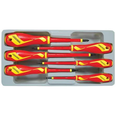 Sada šroubováků, počet kusů: 6 Ploché Izolované Teng Tools