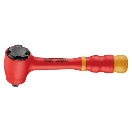 Ráčna 3/8 in Splňuje normu VDE/1000V, Izolované, celková délka: 200mm MV3800 Teng Tools