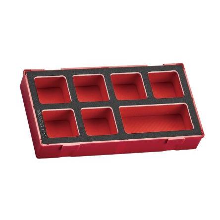 Box na nářadí, Pěnová výplň 7zásuvkový Teng Tools, výška: 50 mm, délka: 265 mm 142mm