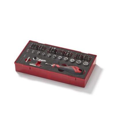 Teng Tools 78 Ráčna, Hvězdicový, Šestihranný 6boký nástrčkový klíč