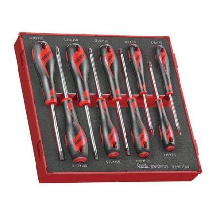 Sada šroubováků, počet kusů: 9 Ploché Sada standardních šroubováků Teng Tools