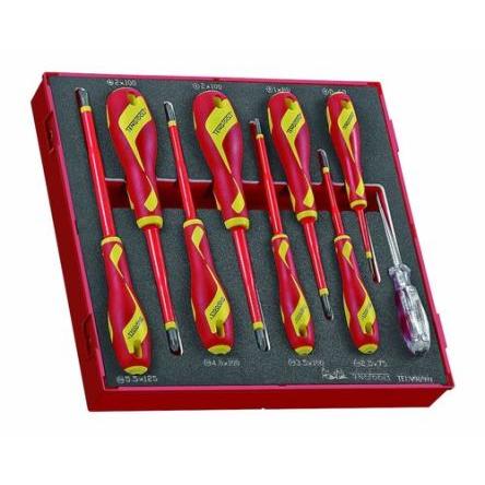 Sada šroubováků, počet kusů: 9 Ploché Izolované Teng Tools