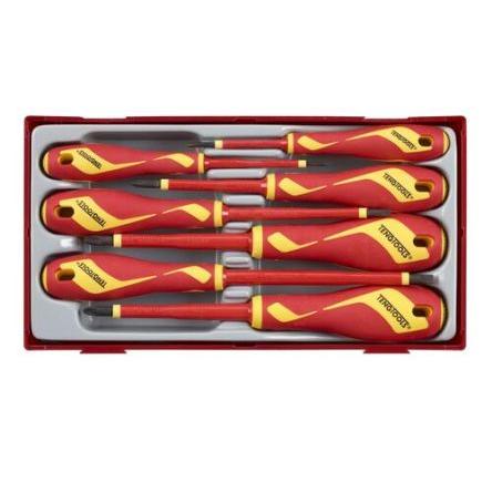 Sada šroubováků, počet kusů: 7 Ploché Izolované Teng Tools