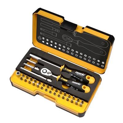 Box na nářadí barva Černá, Žlutá, Plastové Plastový box na nářadí Felo, výška: 56 mm, délka: 230 mm 130mm