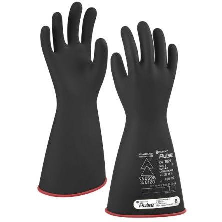Tilsatec Pracovní rukavice Černá, Červená ASTM D120, CE, EN 60903, IEC 60903, UKCA Přírodní pryžový latex Latex,