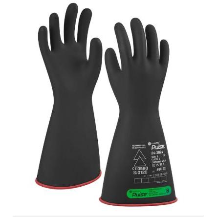 Tilsatec Pracovní rukavice Černá, Červená ASTM D120, CE, EN 60903, UKCA Přírodní pryžový latex Latex, Přírodní pryž 11