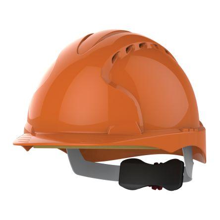 JSP Ochranná přilba EN 397, Oranžová, Vysoce výkonný polyethylen Standardní EVO3 Odvětrávaný