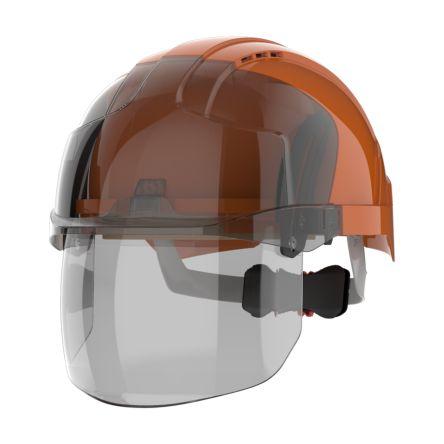 JSP Ochranná přilba EN 397, Oranžová, ABS Nastavitelný Mikro EVOVISTAshield Odvětrávaný