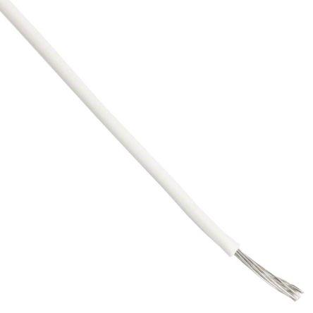Zapojovací vodič, řada: Hookup Wire PVC, typ kabelu: Přípojka, prameny vodičů: 7/0.20 mm, Bílá, 300V 30 m 24 AWG