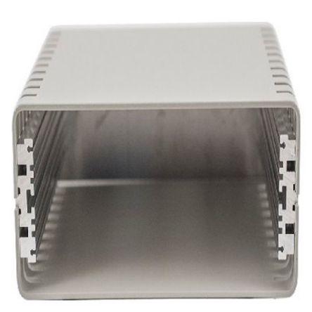 Hammond Hliníkové pouzdro, řada: 1402 Hliník 244 mm barva Šedá 99 mm 254 mm