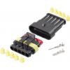 TE Connectivity AMP-Superseal 1.5mm Series sada konektorů Superseal 5, rozteč 6 mm, 30S006, 1 sada