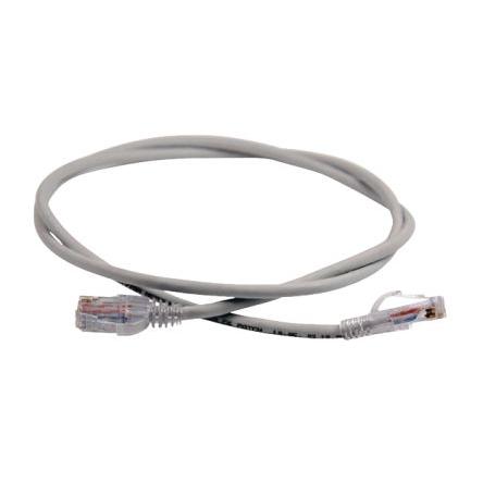 HellermannTyton Connectivity Kat6 Ethernetové kabely, Šedá, Nízko dýmivý bezhalogenový, A: RJ45 2 m Vnější, B: RJ45