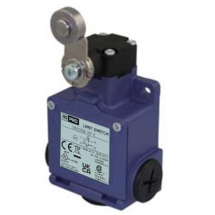 RS PRO RS PRO Páka s válečkem Koncový spínač 1 NO/1 NC IP67 Tlakově litý zinek 600V ac 10A
