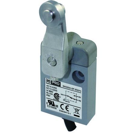 RS PRO RS PRO Válec Koncový spínač 1 NO/1 NC IP67 Slitina zinku 300V ac 10A